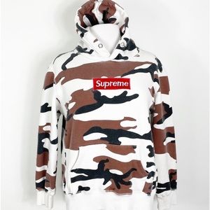 Supreme Camo Hoodie Sweatshirt Unisex Medium